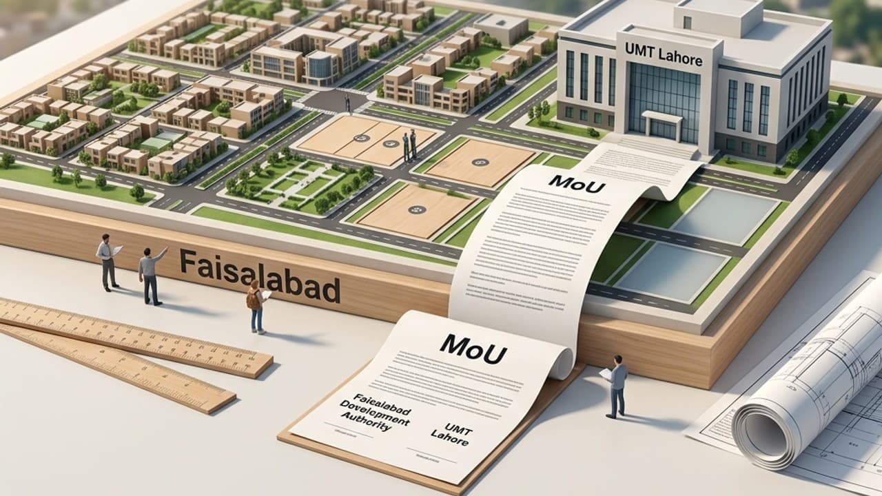 Faisalabad Development Authority Signs MoU with UMT Lahore