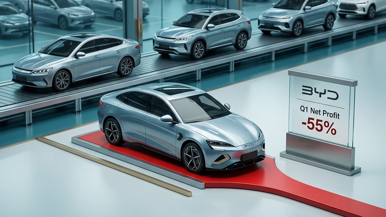 BYD Reports Sharp 55 Percent Drop in First-Quarter Net Profit