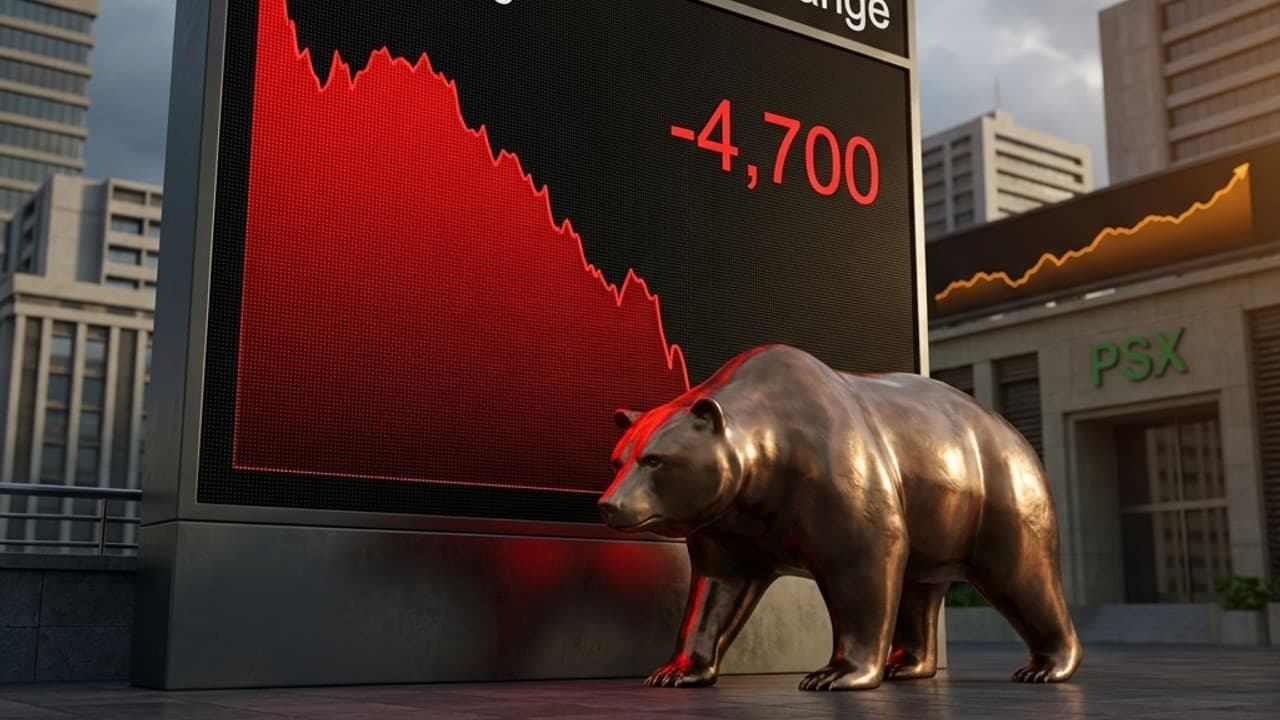 PSX Plunges Over 4,700 Points as Bears Maintain Control