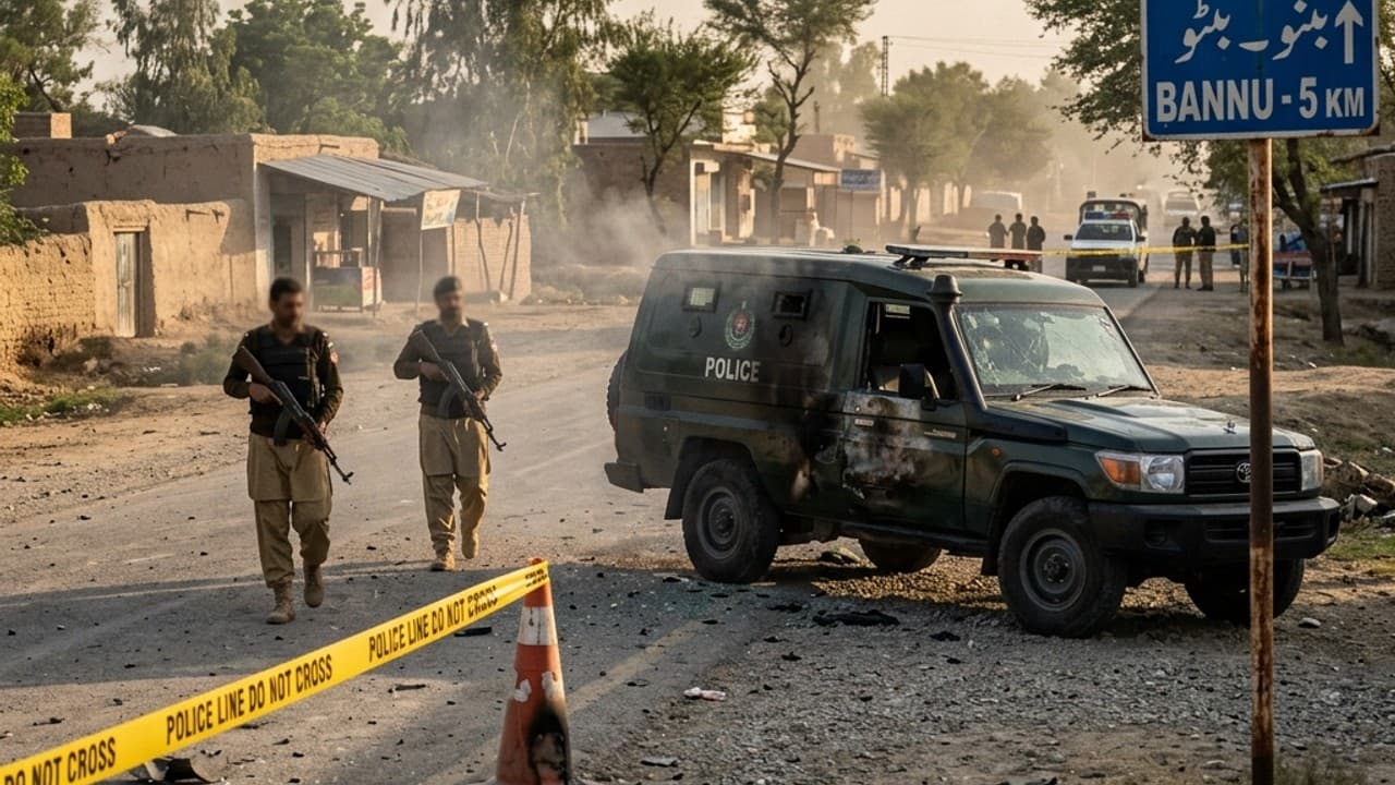 Constable Martyred in Militant Rocket Attack on Police Vehicle in Bannu