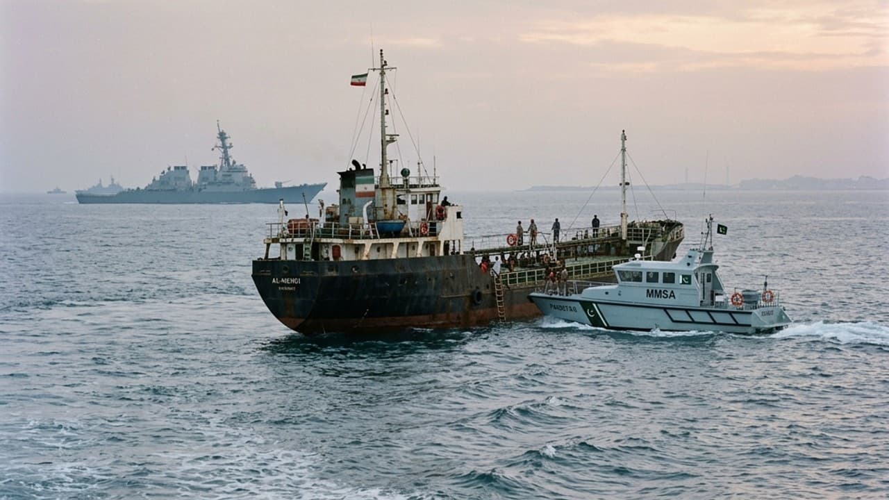 US-Seized Iranian Ship and Crew Transferred to Pakistan