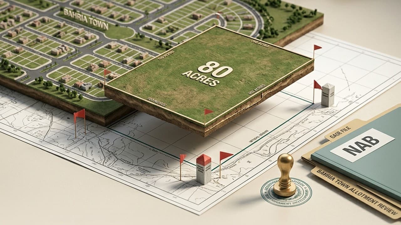 NAB Recovers 80 Acres of State Land Illegally Allotted to Bahria Town