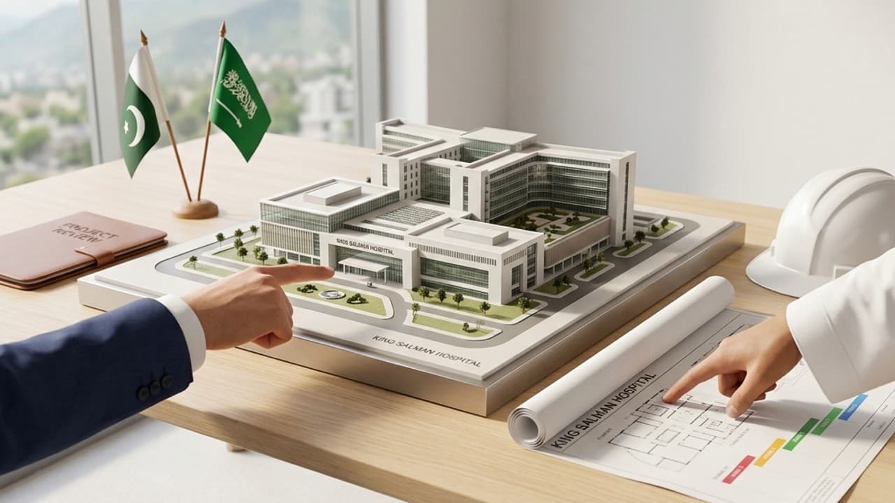 Pakistan Health Minister Reviews King Salman Hospital Project With Saudi Ambassador